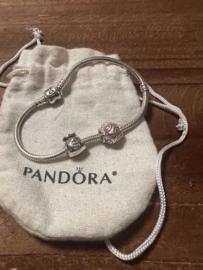 Pandora bracelet with free charms